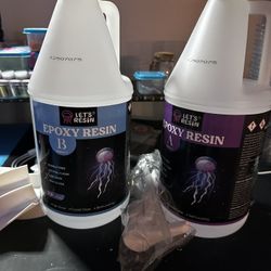 Used Let’s Resin Epoxy Part A And Part B