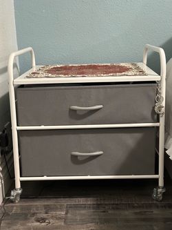 Rolling Storage Cabinet – 2 Drawer