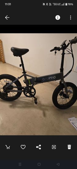 Oraimo scrambler 100, foldable ebike. Only 15 miles.