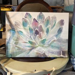 Succulent Canvas Art