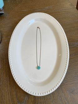 Dainty Turquoise Flower Necklace