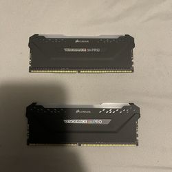 CORSAIR - Vengeance RGB PRO 16GB (2PK x 8GB) 3200MHz DDR4 C16 DIMM Desktop Memory - Black