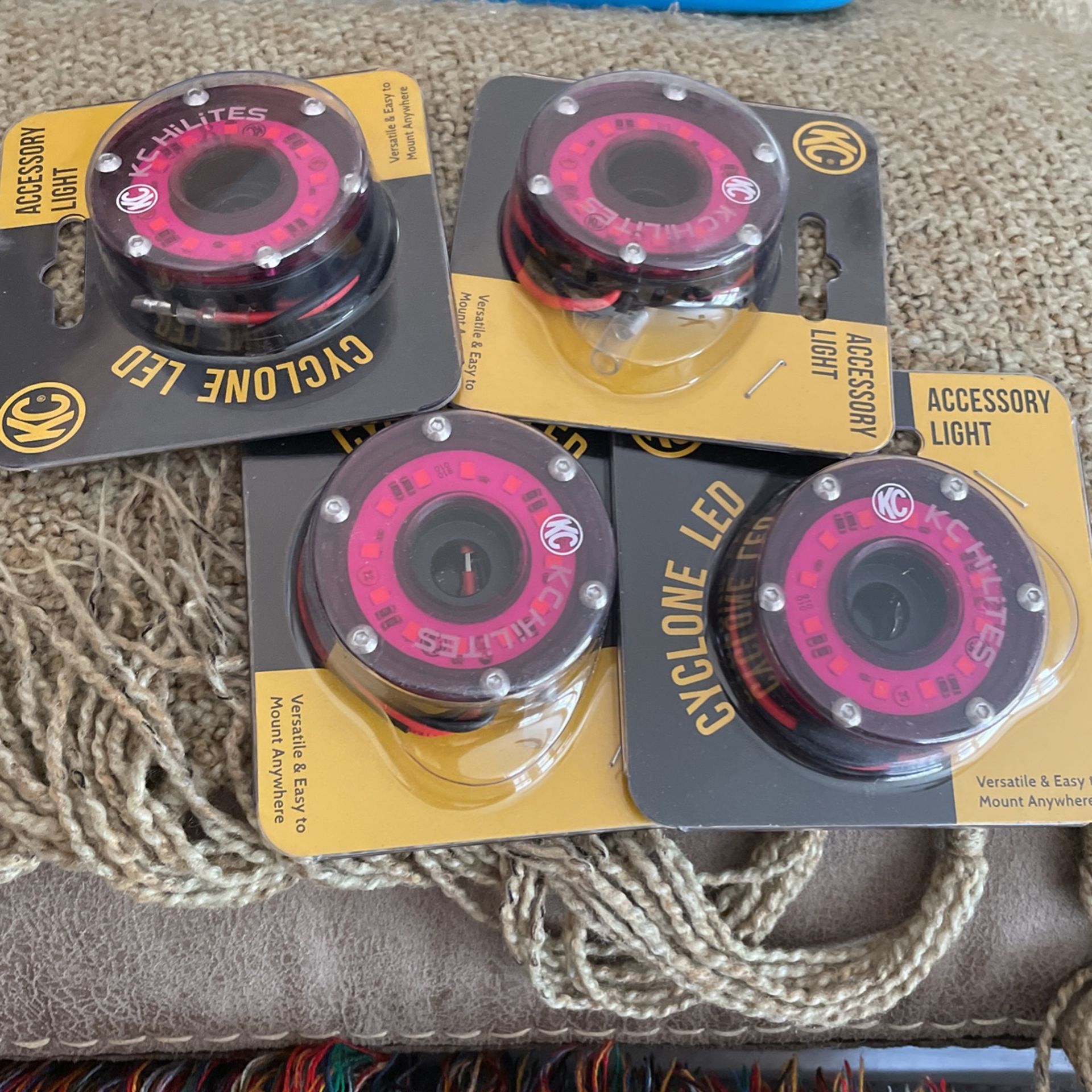 Brand New Pink KC Hilities 2inch Cyclone Rock Light