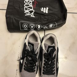 SNC 2Stepz (Street & Pro) Grey Black Bboy Bgirl Shoes Sizes 6 (W) 4.5 (M)