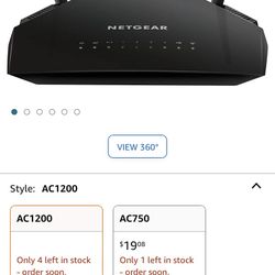 Netgear Cable Modem  Model AC1200 Wifi Router 