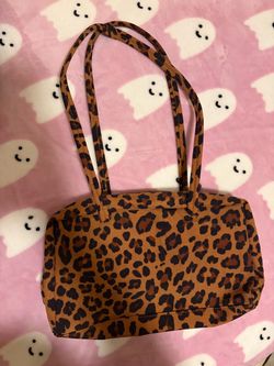 Leopard Print baggu bowler bag