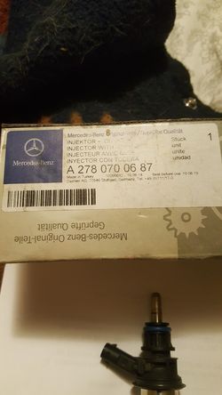 2014 MERCEDES BENZ HIGH PRESSURE FUEL INJECTOR A 278 070 06 87