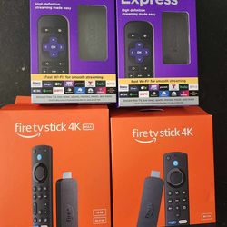 🔥Brand new🔥 - HD 4K Smart TV streaming sticks with remotes Amazon fire stick 4K Max Roku Express $40 on up