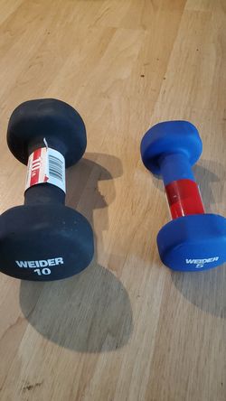 Neoprene Dumbbells -New- 10 and 5 lbs