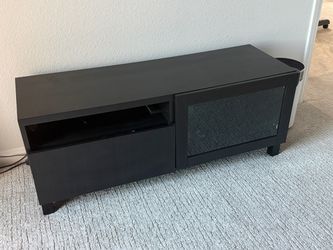 Modern TV Stands (Matching Pair) – Black-Brown, Like New – $225 for Both