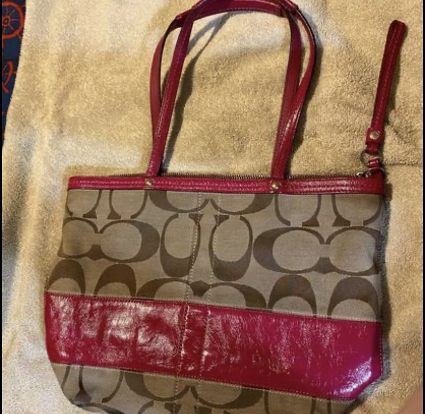 Leather 'Signature Stripe' Tote Bag