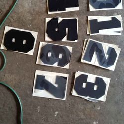 Vinyl Shadow #s For Clothing Heat Transfer 