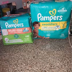 Pampers Diapers And Wipes