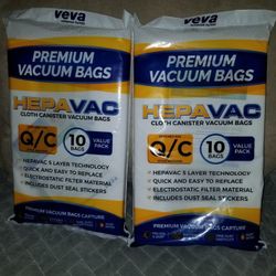 Vea Hepa Vac Cloth Canister Vacuum Bags Q/C