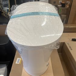 HORROWNon-Electric Elongated Bidet Toilet 1.0 GPF in White with ADA Chair Height, Foot Kick to Flush