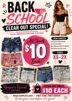 New clothing for Juniors and women! $10