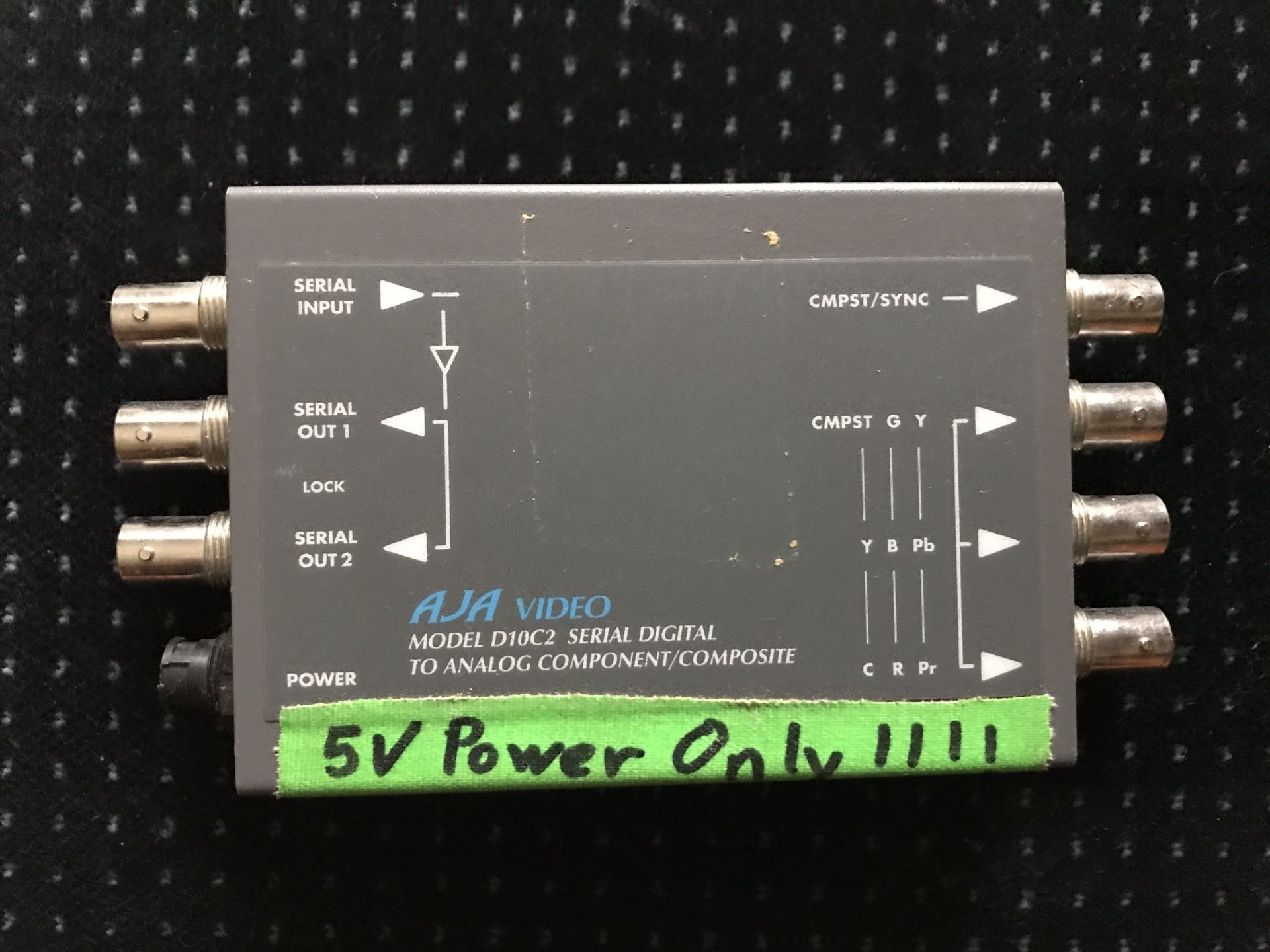 AJA D10 C2 SDI To Analogue Component converter