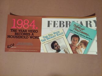 1984 Video Store Movie Release Poster