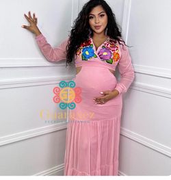 Guaruxez Pink Mexican Dress Size L