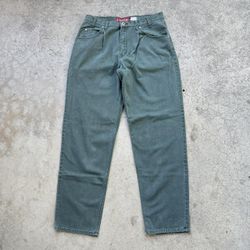 Vintage 90’s Silver Tab Loose Baggy Green Pants 