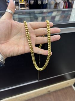 10k Miami Cuban Chain 24” Long