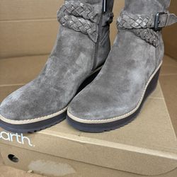 Earth Women’s ET Chace Ankle Boots – Medium Gray
