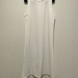 Sleeveless White Dress