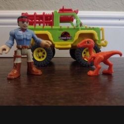 Fisher Price Imaginext Jurassic World Dr Grants 4x4 Jeep 2018
