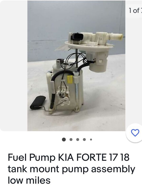 2018 Kia forte fuel pump
