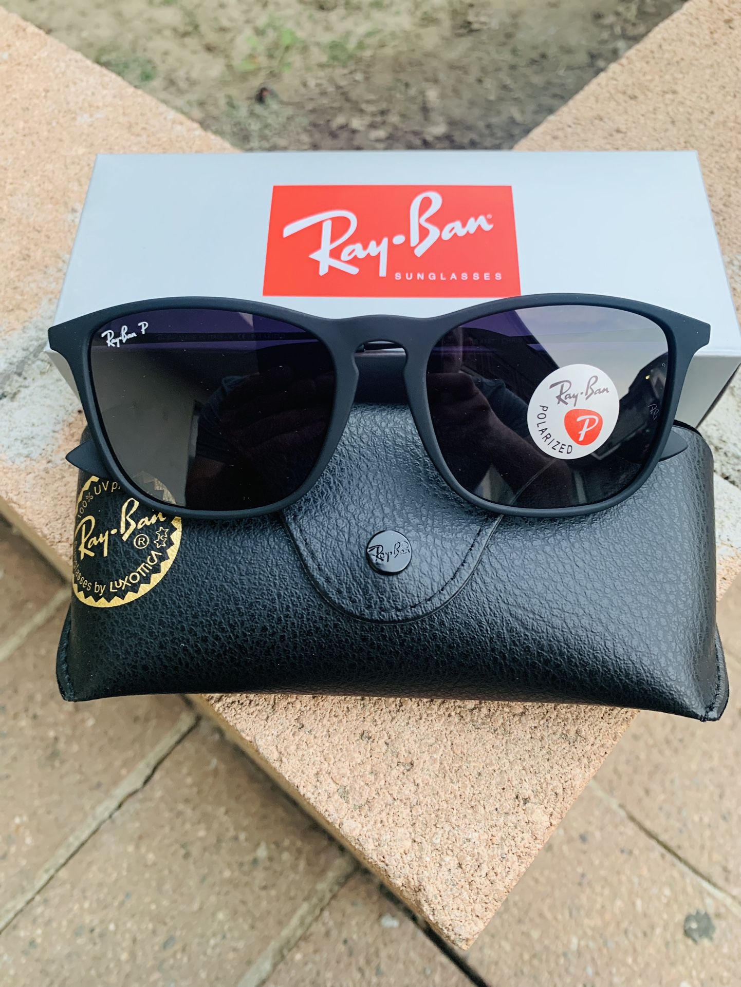 Chris NEW POLARIZED Ray Ban Sunglasses Original - Main Image