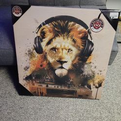 Lion DJ Canvas Painting 