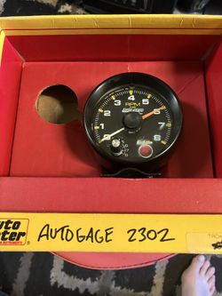 Auto Gage 2302 Tachometer 3.5 Inch