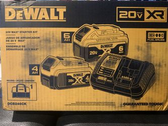 Dewalt 6ah & 4ah Battery Pack With Charger