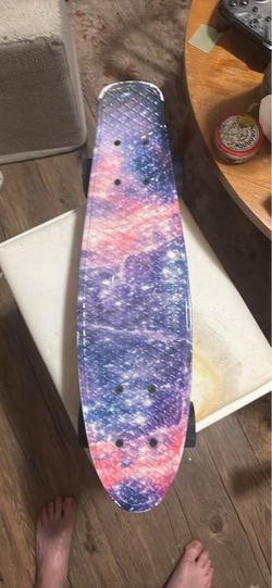 Galaxy Print Mini Cruiser Skateboard