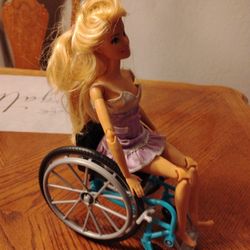 Vintage Barbie In Wheel Chair 
