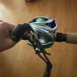 G Loomis E6X  w Lews tournament bait caster