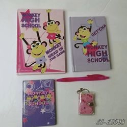 Kids 5 piece Monkey journal set.