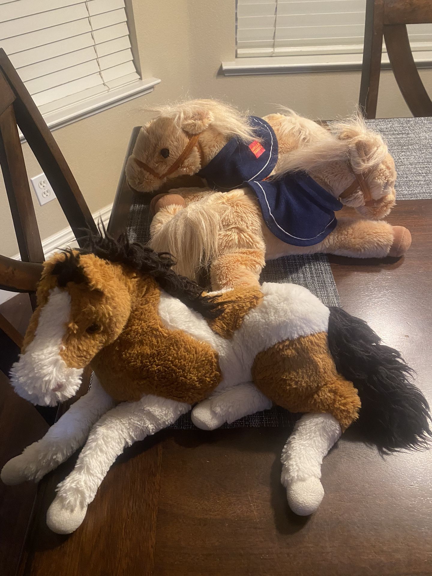 Lot Of 3 Horse Stuffed Animals 