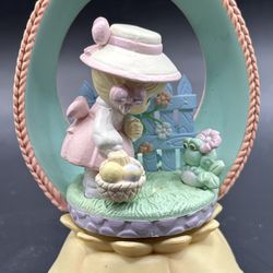 1989 Vintage Enesco 4" Figurine - Easter Parade - Precious Moments Music Player