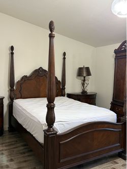 INCREDIBLE antique hardwood bedroom set