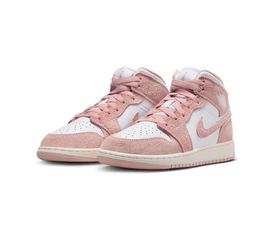 Jordan 1 Mid SE Grade School Girls' "White/Legend Pink Sail" Shoe
