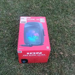 ION Audio Pro Glow Ultra High-Power Portable Bluetooth PA Speaker with Lights, Sonic Wide Audio, and Microphone, Black