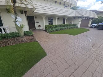 Front Yard Artificial Grass installation