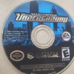 Nintendo Gamecube Need For Speed Underground Excellent Condition 