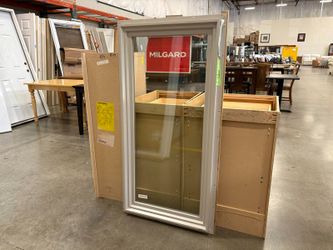 NEW! MILGARD 53×26 Taupe Rectangular Tempered Glass Window