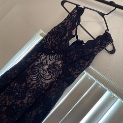 Used Dark Blue Beautiful Dress Small Size 2