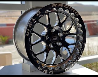 WELDS S77 BEADLOCKS WITH STREET R MT SLICKS 315/50/17r