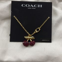 Coach Cherry Necklace 