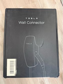 Tesla wall charger with pedestal