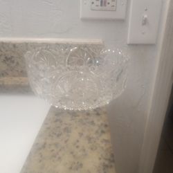 Vintage Crystal Glass Pinwheel Star